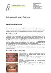 Parodontosebehandlung - Praxis Prof. Dr.Winzen