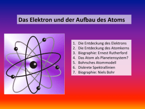 Das Elektron und der Au au des Atoms
