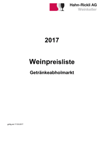 2017 Weinpreisliste