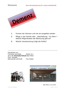 Demenz - Kennedy-Schule Bad Vilbel