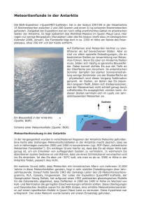 Meteoritenfunde in der Antarktis - Deutsche Geologische Gesellschaft