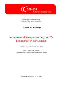 Analyse und Kategorisierung der IT- Landschaft in der