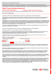 HSBC Trinkaus Rendite Substanz IC - HSBC-Inka