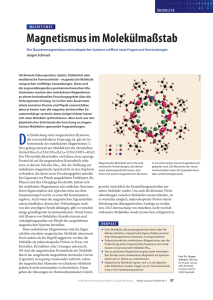 Magnetismus im Molekülmaßstab