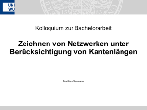 Zeichnen von Netzwerken unter Berücksichtigung von Kantenlängen