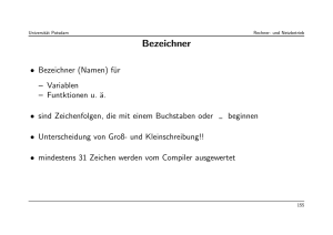 Bezeichner - Universität Potsdam