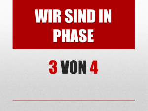 Wir sind in Phase 3 - Stadtmission Pfungstadt