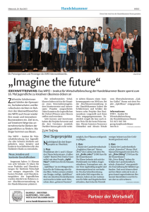 Ideenwettbewerb - Imagine the future, 20. Mai 2015