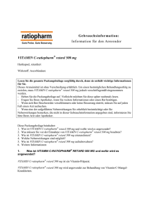 Gebrauchsinformation: Information für den Anwender VITAMIN C