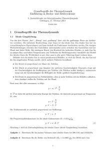 Grundbegriffe der Thermodynamik Einführung in Redox