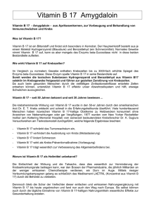 Vitamin B 17 Amygdaloin - Naturheilkunde Chemnitz