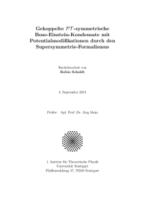 Gekoppelte PT -symmetrische Bose-Einstein