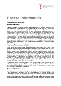 Presse-Information - Apothekerkammer Hamburg