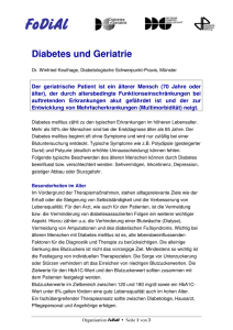 Diabetes und Geriatrie