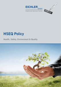 HSEQ Policy - Eichler GmbH