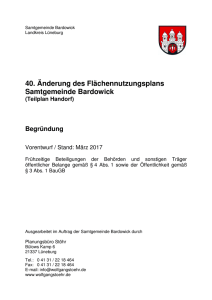 40. Änderung des Flächennutzungsplans Samtgemeinde Bardowick