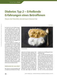 Diabetes Typ 2 – Erhellende Erfahrungen eines Betroffenen