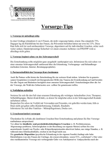 Pr&auml;ventionstips - Schatten und Licht