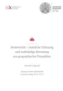 Biodiversität – räumliche Erfassung und - Marsilius