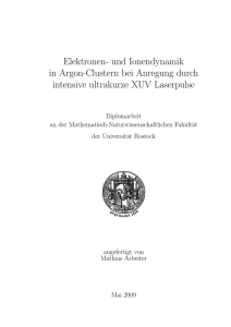 Diploma thesis (german) - Physik Uni Rostock