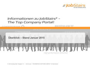 Informationen zu JobStairs® – The Top Company Portal!
