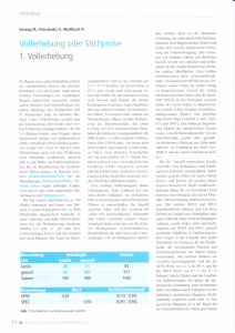 Vollerhebung oder Stichprobe - Wirtschafts