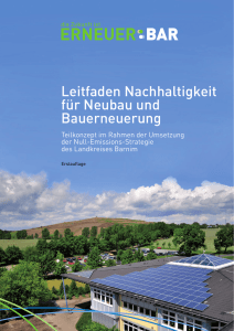 Leitfaden Nachhaltigkeit für Neubau und Bauerneuerung