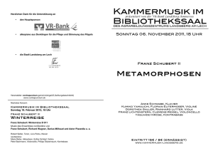 Metamorphosen - Kammermusik im Bibliothekssaal