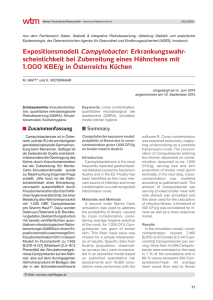 Expositionsmodell Campylobacter - Wiener Tierärztliche Monatsschrift