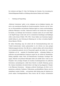 Kai Arzheimer und Jürgen W. Falter: Die Pathologie des Normalen