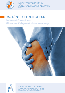 Gelenkersatz Knie - Krankenhaus Neuwerk