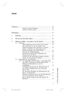 Diabetes und psychische Auffälligkeiten