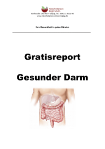 Gratisreport Gesunder Darm - Naturheilpraxis Schön in Leipzig