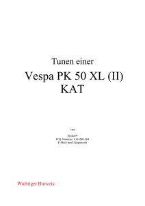 Vespa PK50 XL2 KAT Tuning