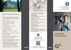Chronische Depressionen - AHG Allgemeine Hospitalgesellschaft