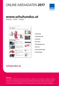 www.schuhundco.at ONLINE-MEDIADATEN 2017