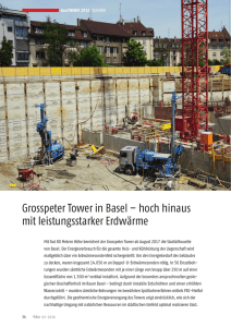 Grosspeter Tower in Basel – hoch hinaus mit leistungsstarker