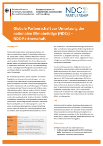 Globale Partnerschaft zur Umsetzung der nationalen Klimabeiträge