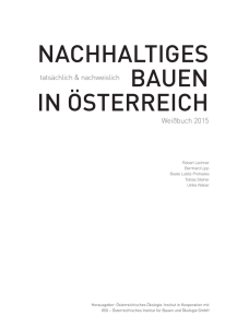 Nachhaltiges Bauen in Österreich. Weißbuch 2015