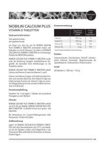 Nobilin Calcium Plus Vitamin D Tabletten