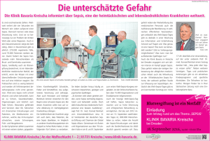 Die unterschätzte Gefahr - Klinik Bavaria Kreischa
