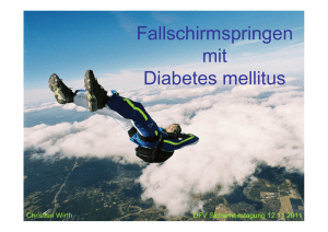 Fallschirmspringen mit Diabetes mellitus / INSITA 2011