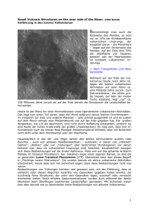 Small Vulcanic Structures on the near side of the Moon