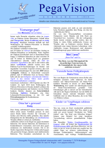 Newsletter 05-2010 - Pegasus Fachgesellschaft Arbeitsmedizin