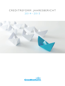 Creditreform JahresberiCht 2014 – 2015