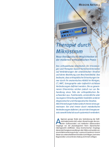 Therapie durch Mikrostrom