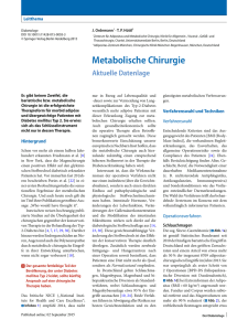 Diabetologe Metabolische Chirurgie 2015