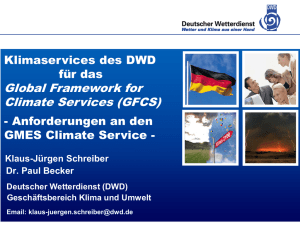 Globales Rahmenwerk für Klimaservices