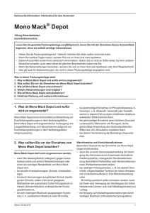 Mono Mack ® Depot Retardtabletten