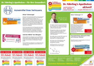 Dr. F&uuml;hrling`s Apotheken aktuell